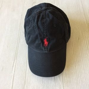 Black Ralph Lauren Polo Hat